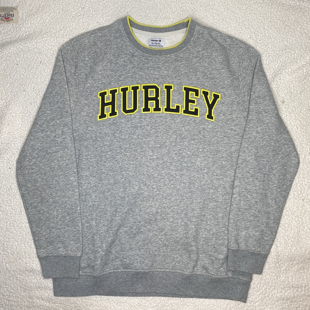 Hurley Grey Sweatshirt: Size Extra Large